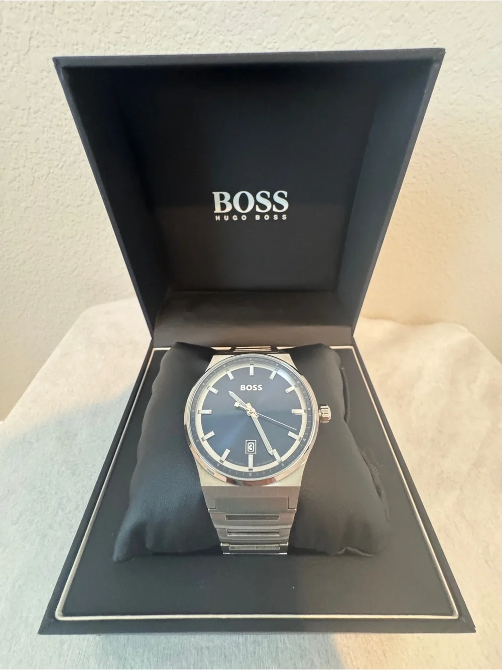 Boss Hugo Boss Men's Candor Quartz Basic Calendar Stainless Steel Watch 41mm